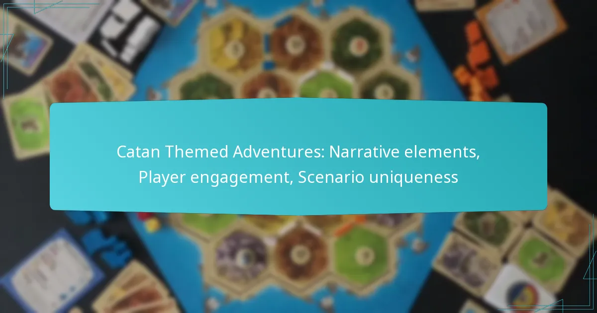 Catan Themed Adventures: Narrative elements, Player engagement, Scenario uniqueness