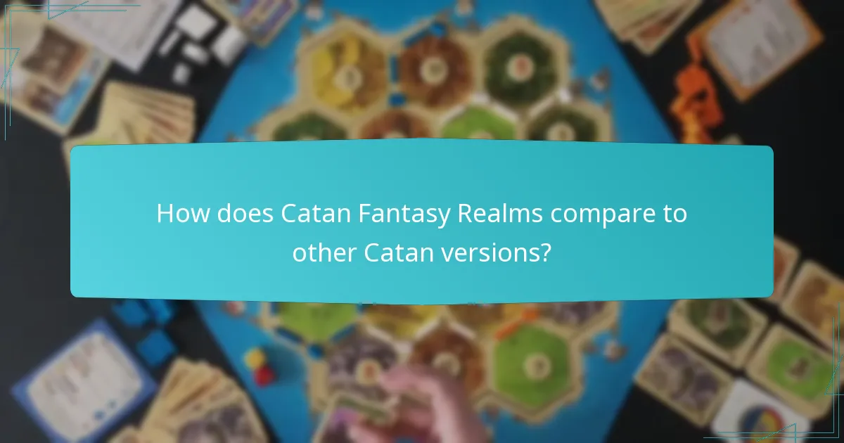 What unique challenges do players face in Catan Fantasy Realms?
