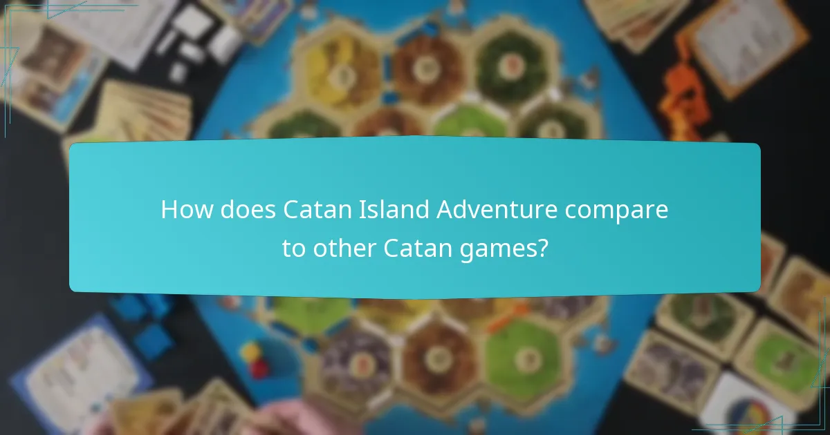 What is the map layout of Catan Island Adventure?