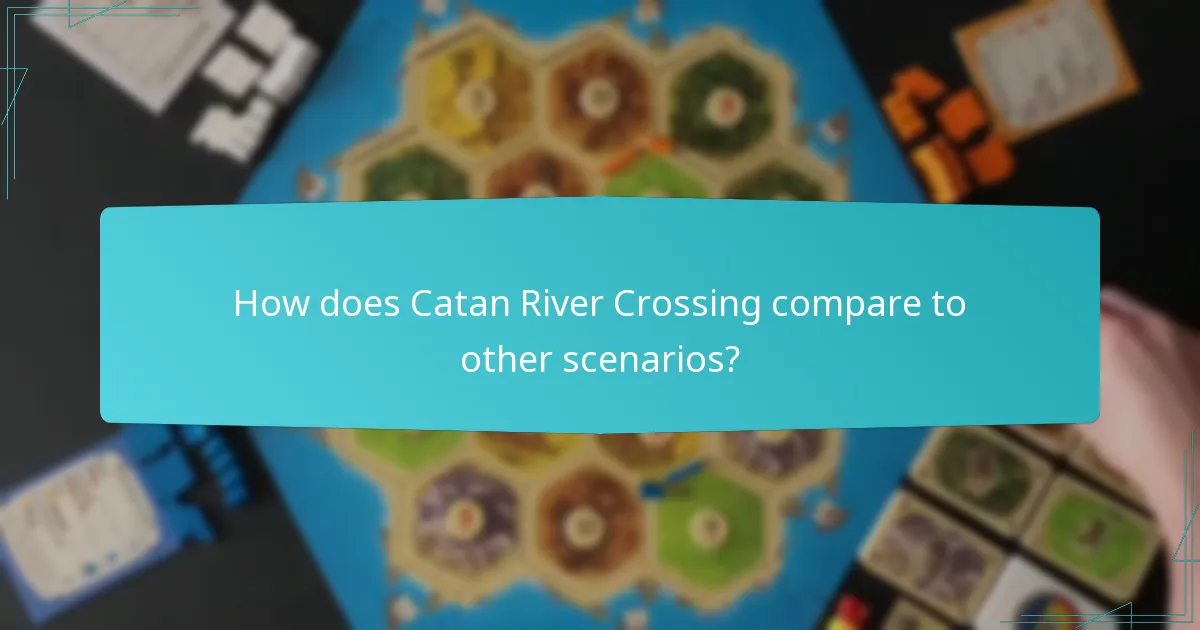 How does Catan River Crossing compare to other scenarios?
