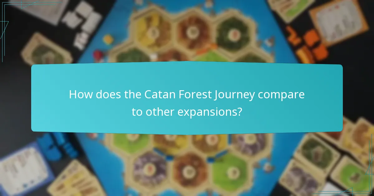 What are the gameplay variations in the Catan Forest Journey?