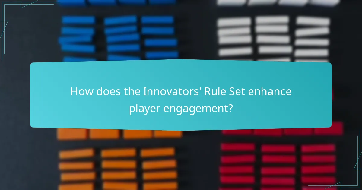What are the advantages of using the Innovators’ Rule Set?