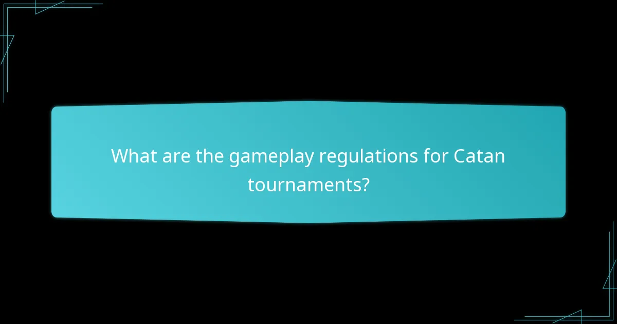 Which resources are available for understanding Catan tournament rules?