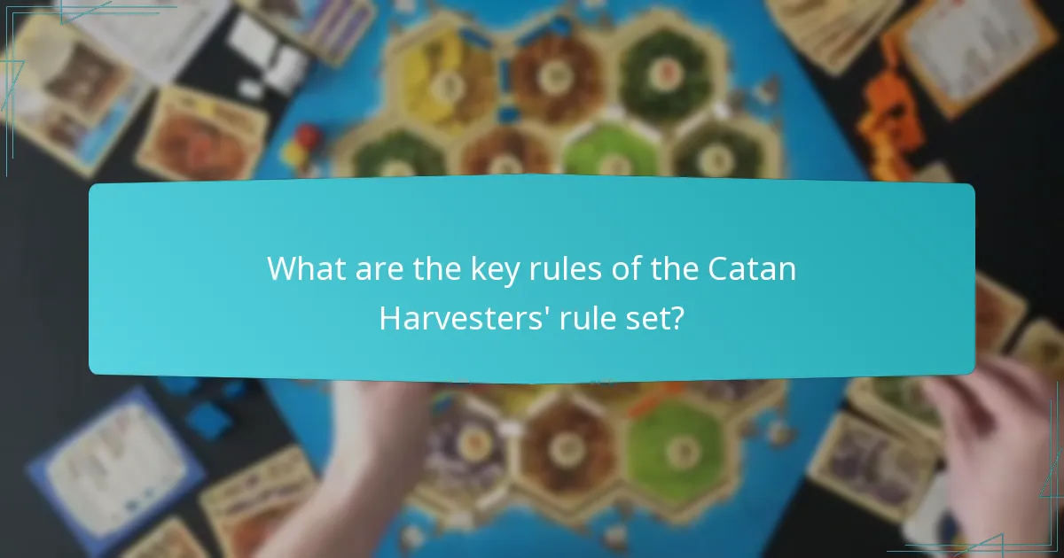 How does gameplay flow differ in Catan Harvesters?