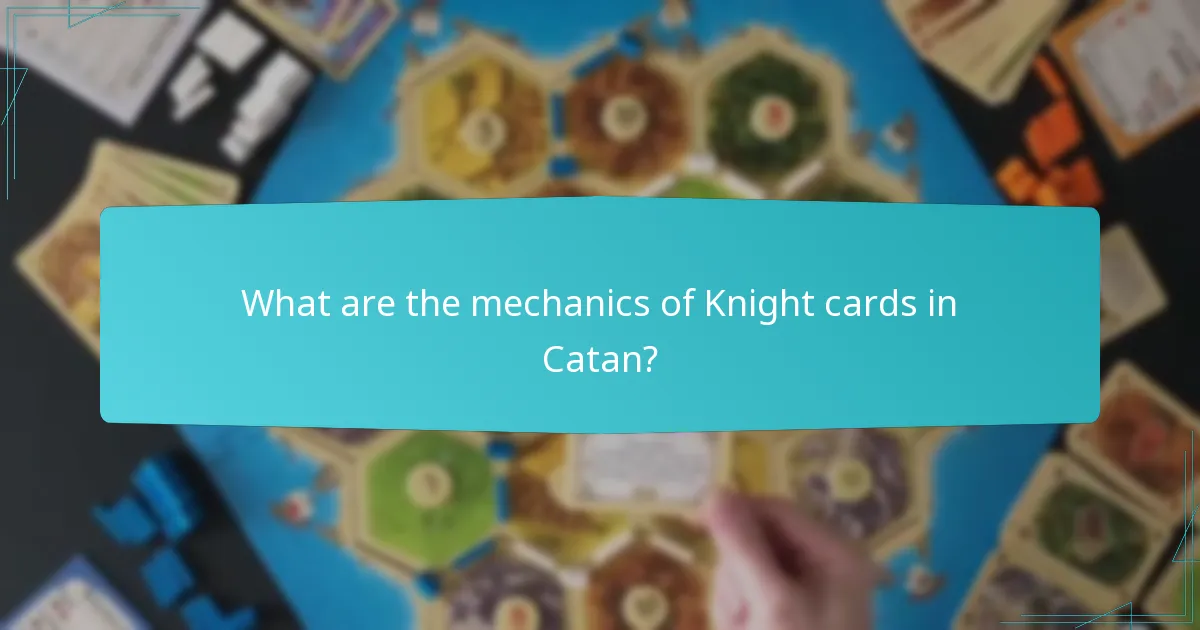 How do Knights compare to other strategies in Catan?