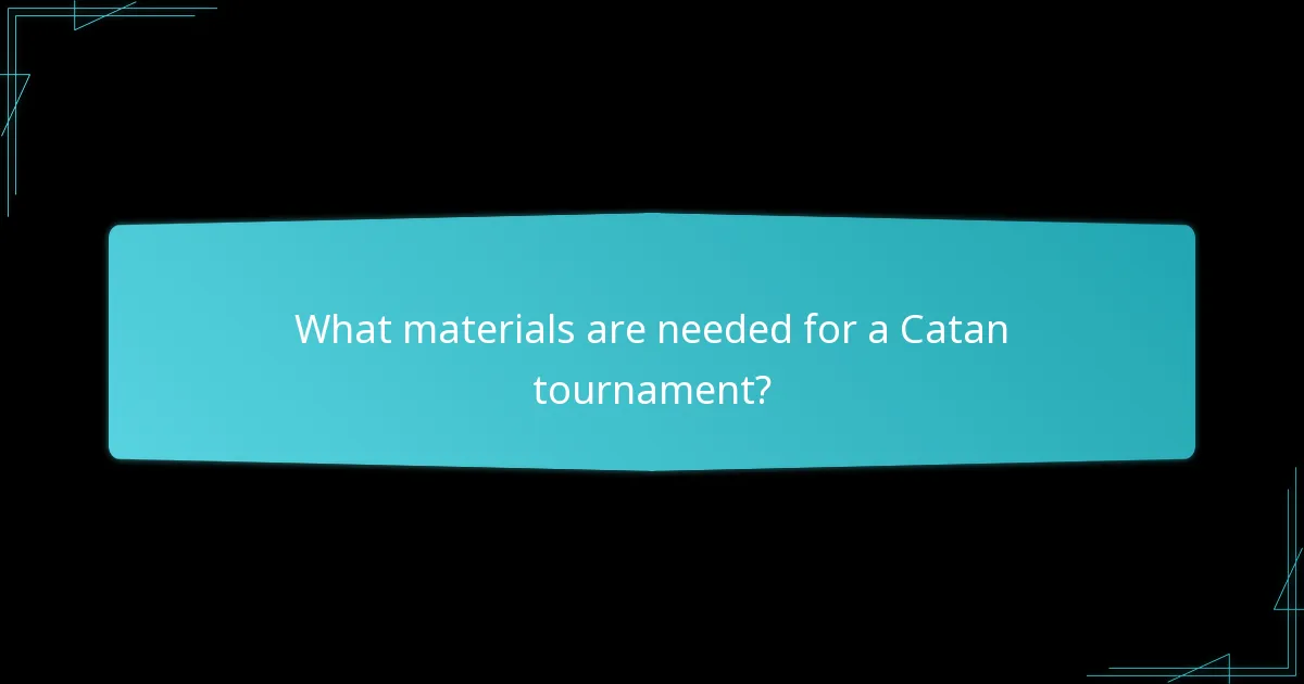 What player guides are available for Catan tournaments?